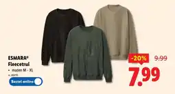 Lidl Esmara fleecetrui aanbieding