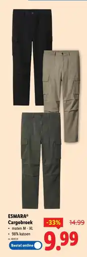 Lidl Esmara cargobroek aanbieding