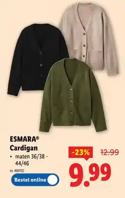 Lidl Esmara cardigan aanbieding