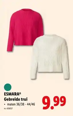 Lidl Esmara gebreide trui aanbieding