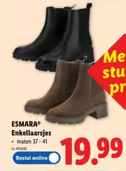 Lidl Esmara enkellaarsjes aanbieding