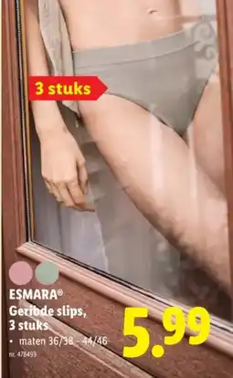 Lidl Esmara geribde slips aanbieding