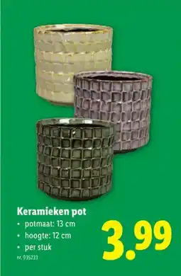 Lidl Keramieken pot aanbieding