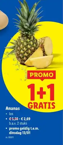 Lidl Ananas aanbieding