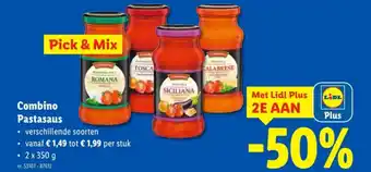 Lidl Combino pastasaus aanbieding