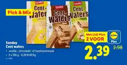 Lidl Sondey cent wafers aanbieding