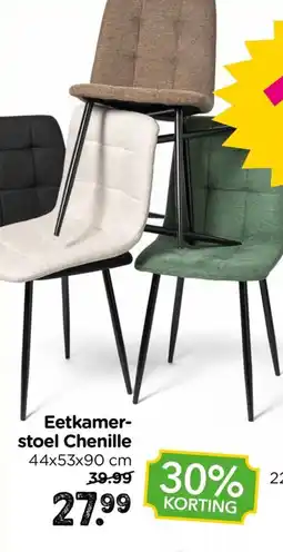 Xenos Eetkamer stoel Chenille aanbieding