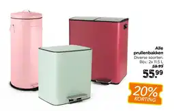 Xenos Alle prullenbakken aanbieding