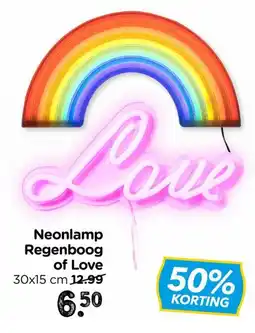 Xenos Neonlamp regenboog of love aanbieding