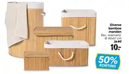 Xenos Diverse bamboe manden aanbieding