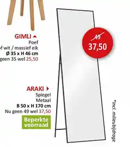 Weba ARAKI aanbieding