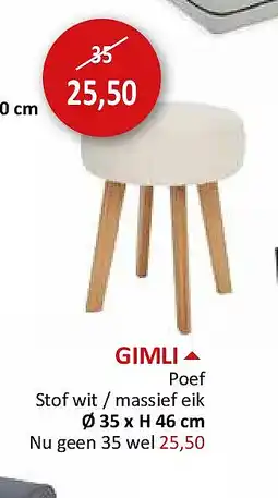 Weba GIMLI aanbieding