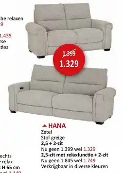 Weba HANA aanbieding