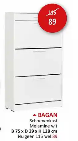 Weba BAGAN aanbieding