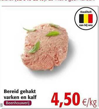 Colruyt Bereid Gehakt Varken En Kalf aanbieding