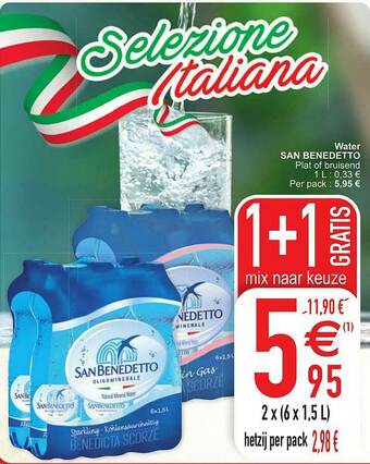Cora Water San Benedetto aanbieding