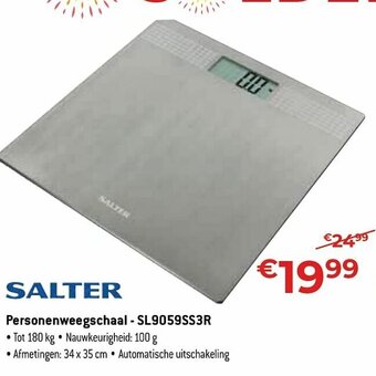 Salter Personenweegschaal - SL9059SS3R