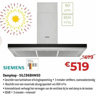 Exellent Siemens Dampkap - SILC96BHM50 aanbieding