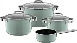 Coolblue WMF Fusiontec Mineral Pro Pannenset 4-delig Eucalyptus Haze aanbieding