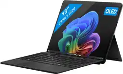 Coolblue Microsoft Surface Pro 11 Snapdragon X Elite / 16 Go / 512 Go Noir (sans Chargeur) aanbieding