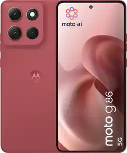 Coolblue Motorola Moto G86 256Go Rouge 5G aanbieding