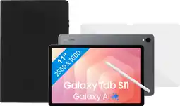 Coolblue Samsung Galaxy Tab S11 11Pouces 512Go Wifi et 5G Gris + Pack de Protection aanbieding