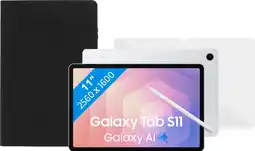 Coolblue Samsung Galaxy Tab S11 11Pouces 256Go Wifi Argent + Pack de Protection aanbieding
