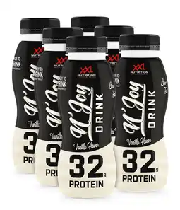 Decathlon N'Joy Protein Drink - 32g Proteïne, Kant en Klare Eiwitshake - Vanille - 6 Pack aanbieding