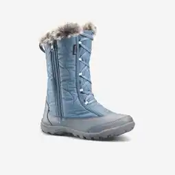 Decathlon Warme en waterdichte snowboots voor meisjes maat 30-38 SH500 rits blauw aanbieding