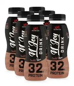 Decathlon N'Joy Protein Drink - 32g Proteïne, Kant en Klare Eiwitshake - Chocolade -6 Pack aanbieding