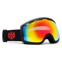 Decathlon Skibril / Snowboard bril zwart - Rood spiegelglas aanbieding