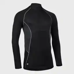 Decathlon Ondershirt voor rugby heren R500 lange mouwen zwart aanbieding