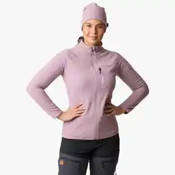 Decathlon Dames hiking fleece met lange mouwen en volledige rits Geilo fleece full zip II aanbieding