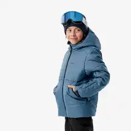Decathlon Waterdichte ski-jas voor kinderen 100 warm blauw aanbieding