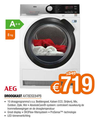 Expert AEG Droogkast aanbieding