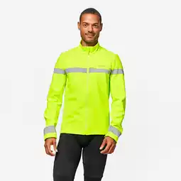 Decathlon Fietsregenjas met lange mouwen heren winter EN17353 aanbieding