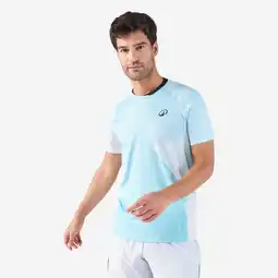 Decathlon Technisch padelshirt met korte mouwen voor heren 900 lichtblauw aanbieding
