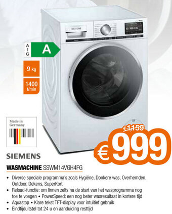 Expert Siemens Wasmachine aanbieding