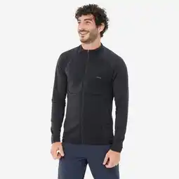 Decathlon Fleece jas voor bergwandelen heren MH500 Light zwart aanbieding
