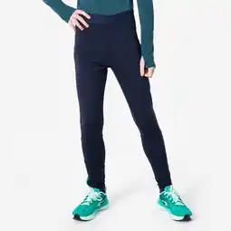 Decathlon Technische hardlooptight voor jongens 900 stretch blauw groen aanbieding