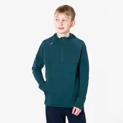 Decathlon Warm hardloopshirt met lange mouwen voor kinderen Warm+ 900 eendenblauw aanbieding