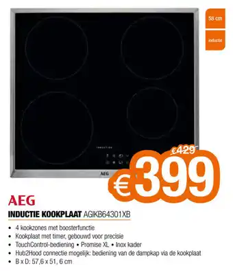 AEG Inductie Kookplaat