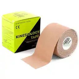 Decathlon Kinesiology Tape plus e-Book, Waterdichte Kinesiologie Tape 5cm x 5m BEIGE aanbieding