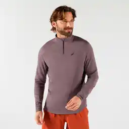 Decathlon Thermo tennissweater met lange mouwen en 1/2 rits voor heren bruin aanbieding