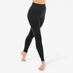 Decathlon Dameslegging met hoge taille voor moderne dans zwart aanbieding