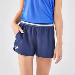 Decathlon Tennisshort voor meisjes TSH500 marineblauw aanbieding