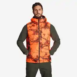 Decathlon Gewatteerde bodywarmer voor de jacht Treemetic fluo aanbieding