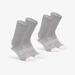 Decathlon Hoge wollen wandelsokken voor volwassenen Hike 900 grijs 2 paar aanbieding