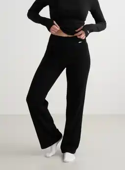 Decathlon Dames Broek met Wijde Pijpen Wollen Temperatuurregulerende Zwart aanbieding