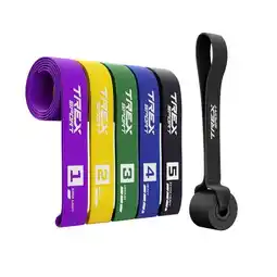 Decathlon Stoffen weerstandsbanden set van 5 Trex Sport TX-005PBA 2,5–25 kg L. 104cm aanbieding